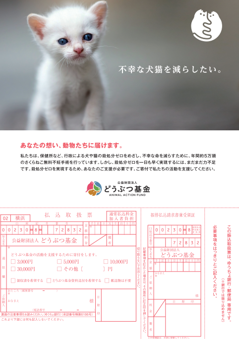 寄付フライヤー